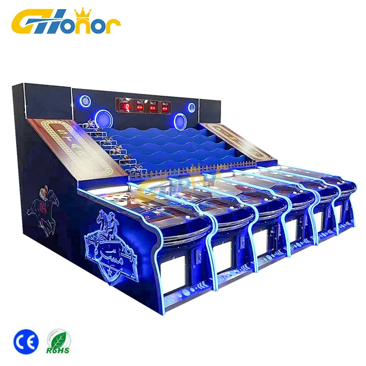 Amusement mall 6 Players Indoor hot selling game machine Coin operated machine Horse racing game Carnival game machine