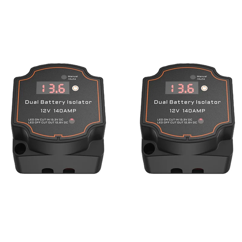 

AA-2X умный двойной изолятор батареи 12 В 140 А цифровое чувствительное к напряжению реле VSR с разделенной зарядкой для кемперов, автомобилей, автофургонов, морских грузовиков