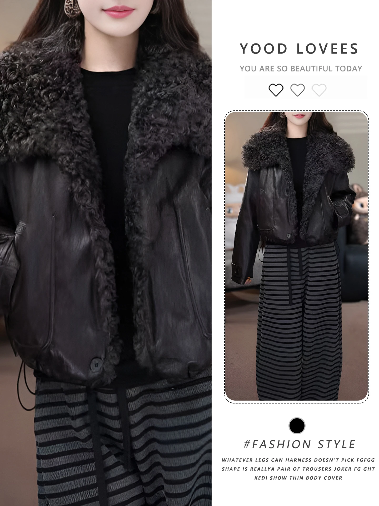 

Флисовая зимняя куртка: утепленная, теплая, классическая, модная, универсальная, с элегантным воротником, женственная, для повседневной носки.