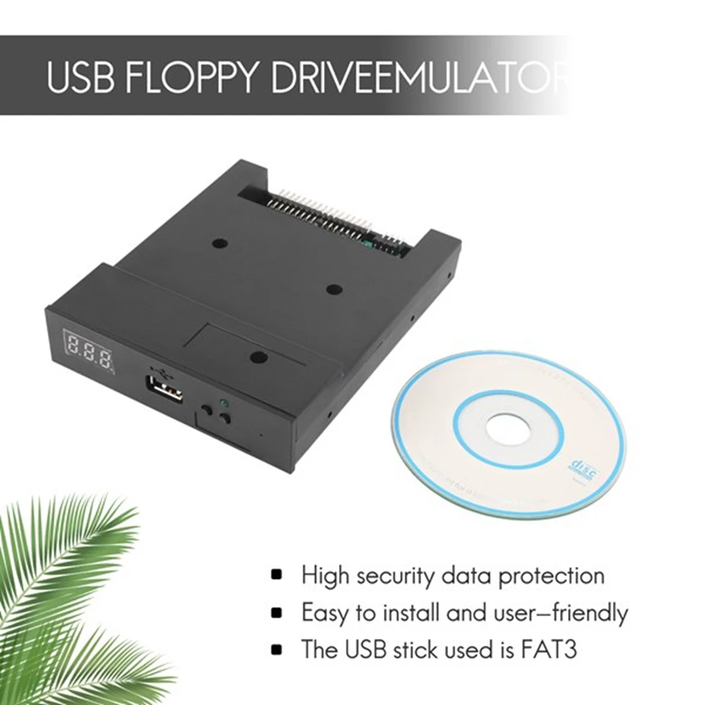 Лучший SFR1M44-U100K, черный 3,5-дюймовый 1,44 МБ USB-эмулятор гибкого дисковода для Yamaha Korg Roland, электронная клавиатура Gotek