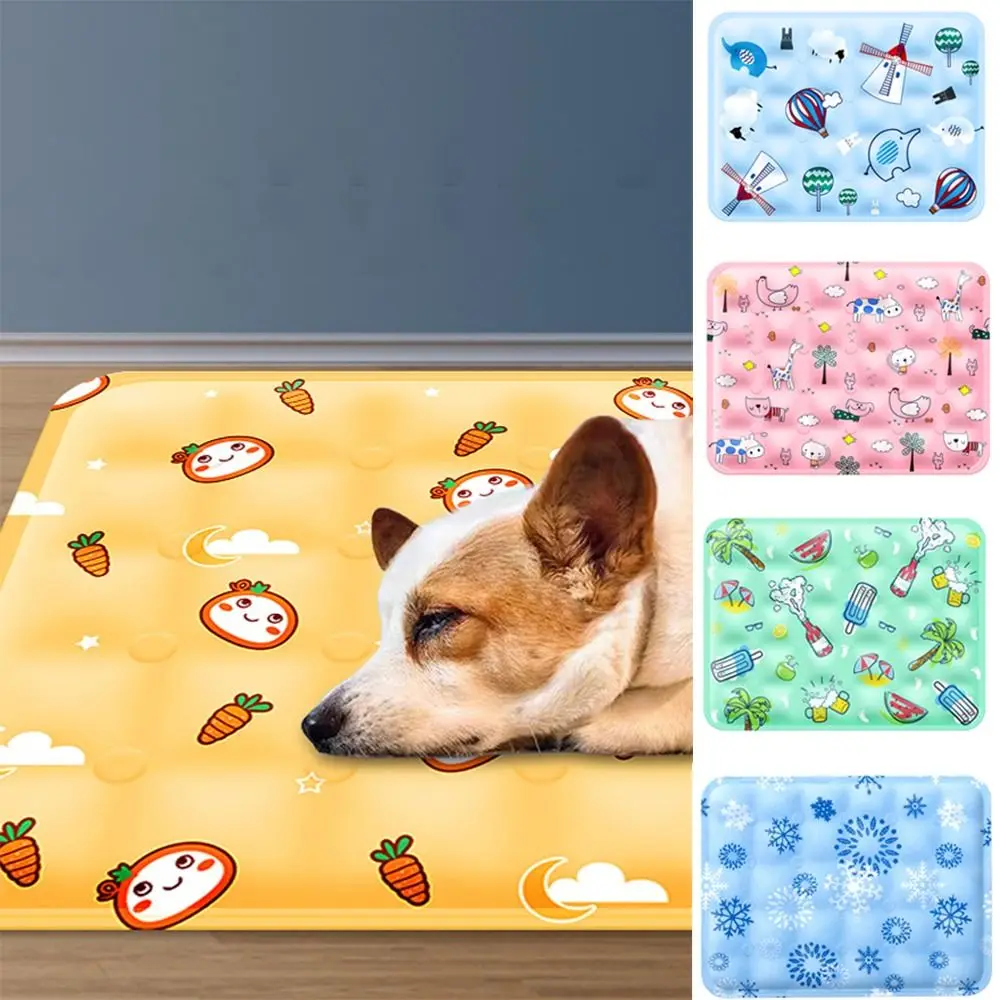 Breathable Dog Cooling Mat Portable Washable Moisture-proof Pet Accessories Soft Cat Sleep Cold Bed Pet