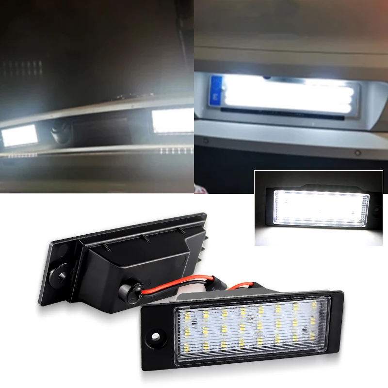 

2 шт. без ошибок светодиодные фонари номерного знака для Kia Niro EV (Wagon) 2023-up для Kia Ceed SW типа CD 2018-up, Plug & Play белый