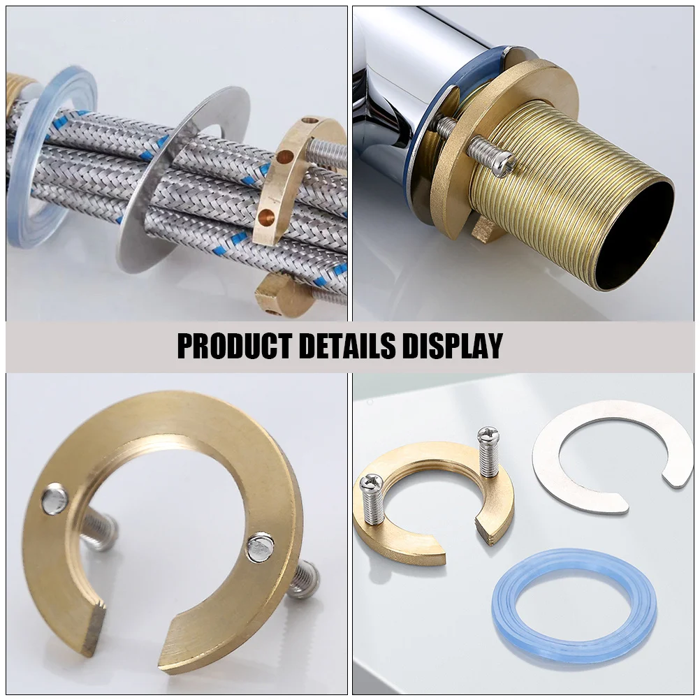 2 Sets Küchenarmatur Anti-Löserung Mutter Silikon Metall Unterlegscheibe Für Waschbecken Becken Wasserhahn Befestigungs Werkzeug Wasserhahn Befestigungs Sicherungsring Reparatur Kit