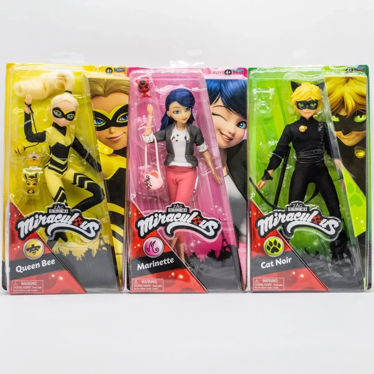 Miraculous Ladybug Marinette Cat Nior Doll Toy Collezione di figure di supereroi Queen Bee Anime Figure Regali di compleanno per bambini Ornamenti