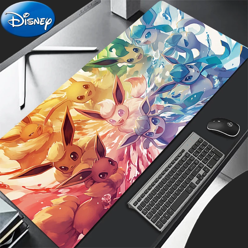 90x40cm Mouse pad kawaii Pokemon Game PC Computer Desk Mouse Mat For Office Laptop Non-Slip Gaming Anime Mousepads For Best Gift