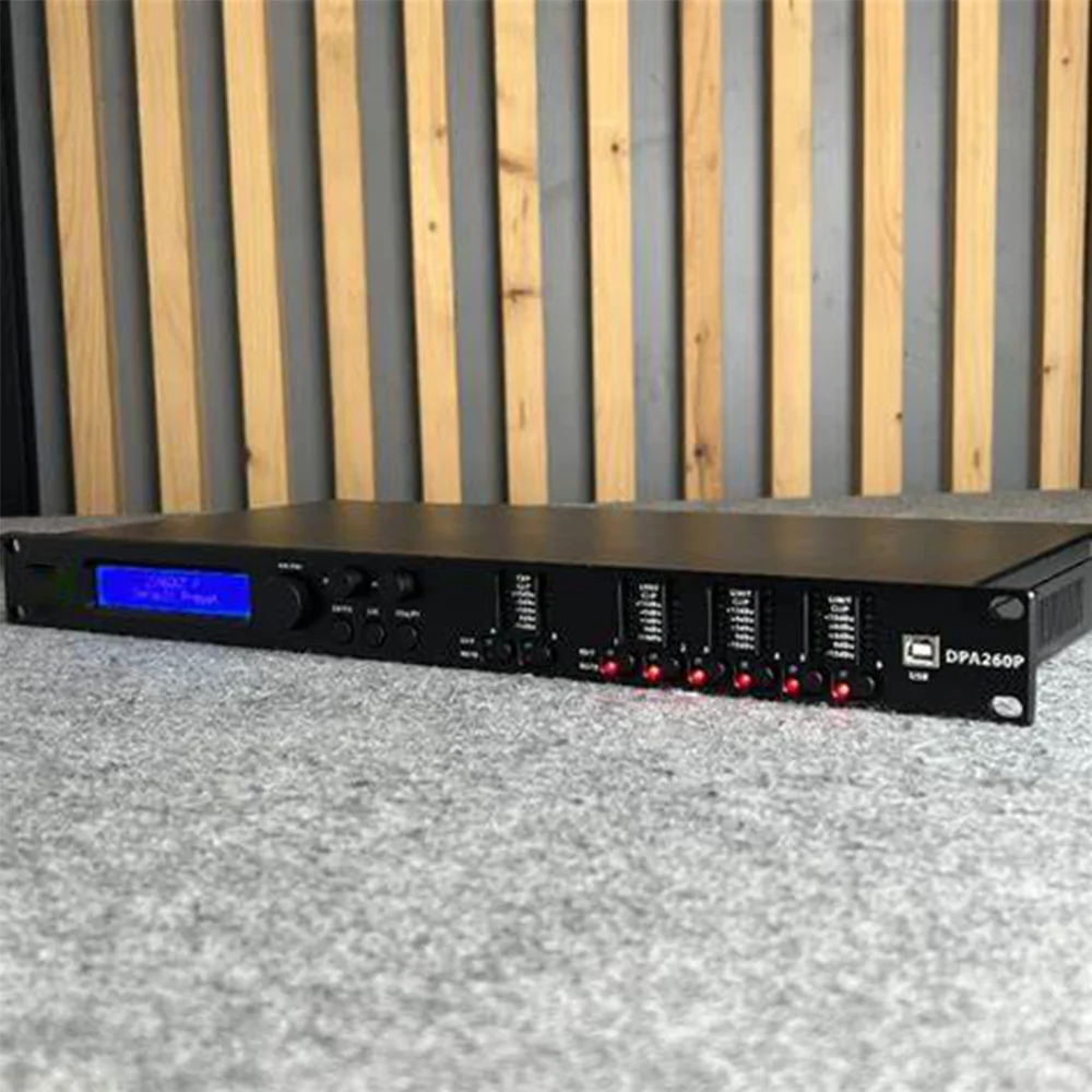 New MARANI DPA260P  2-IN 6-OUT Digital Speaker Management System Equipment Control Remote PC Software EQ with a 11-band