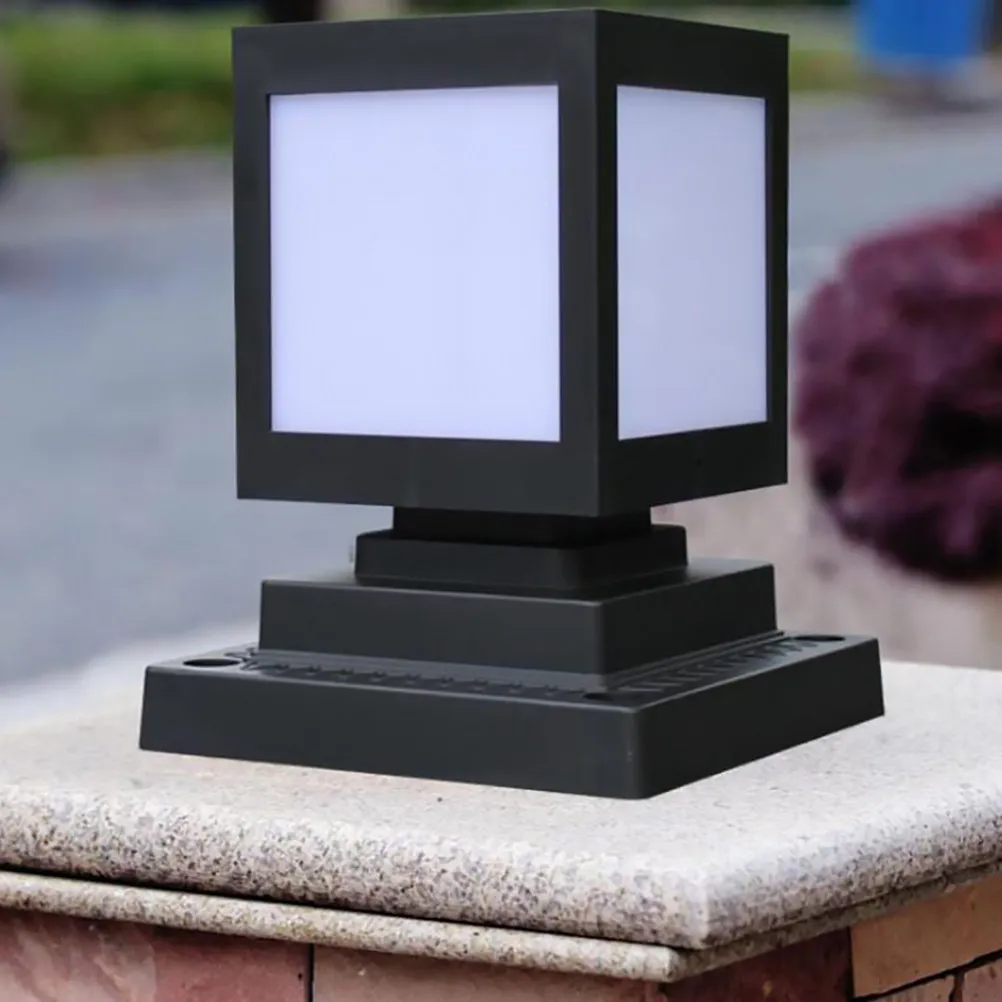 

Уличный светодиодный светильник на столб, водонепроницаемый, для сада, забора, террасы, двора, крыльца, ландшафтный, черный