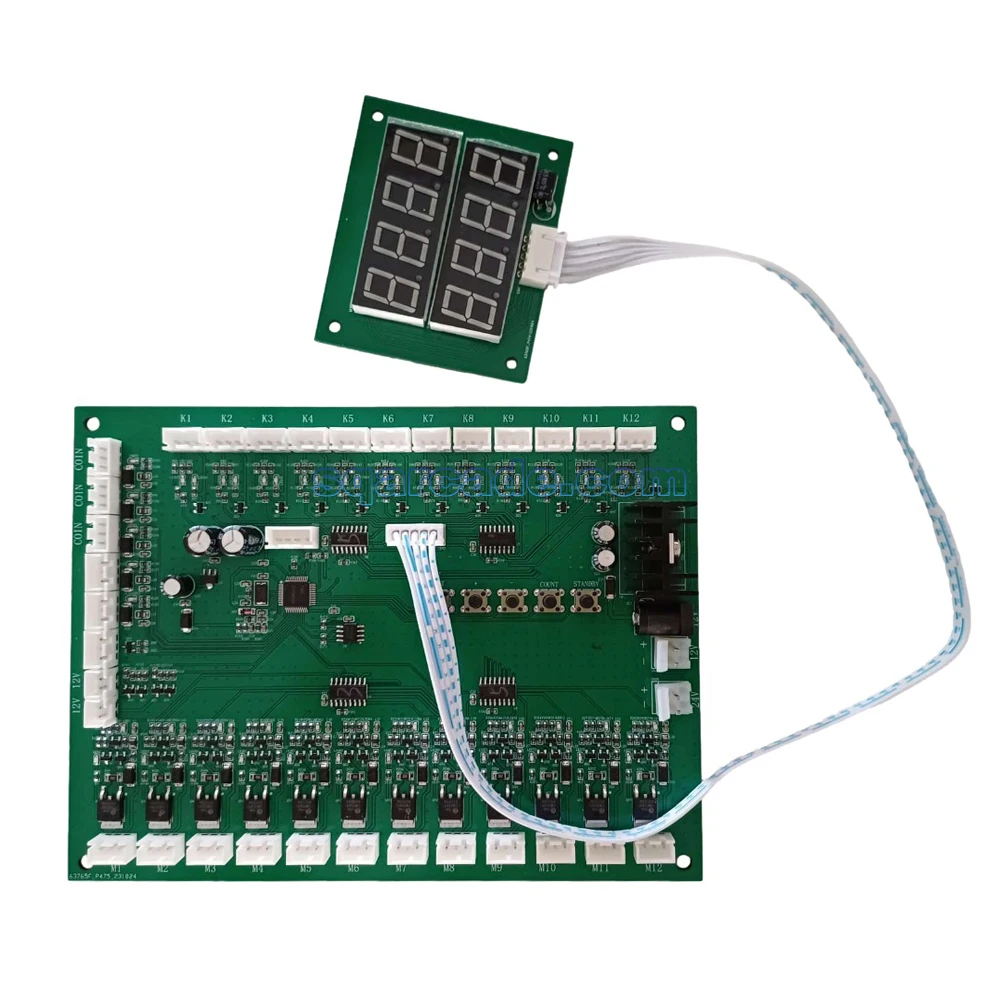 2025/JY-12 آلة البيع اللوحة الأم تحكم محرك لوحة تحكم المحرك PCB يمكن التحكم 12 وحدة المحركات في آلة البيع
