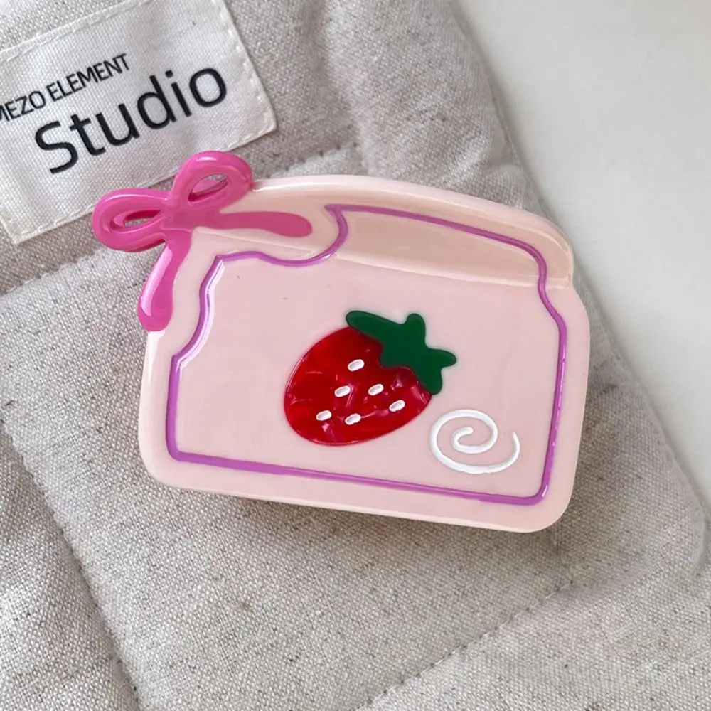 

Daily Cute Strawberry Grab Clamps Sweet Bow Cartoon Hair Claw Headwear Geometry Acetic Acid Shark Clip Girls