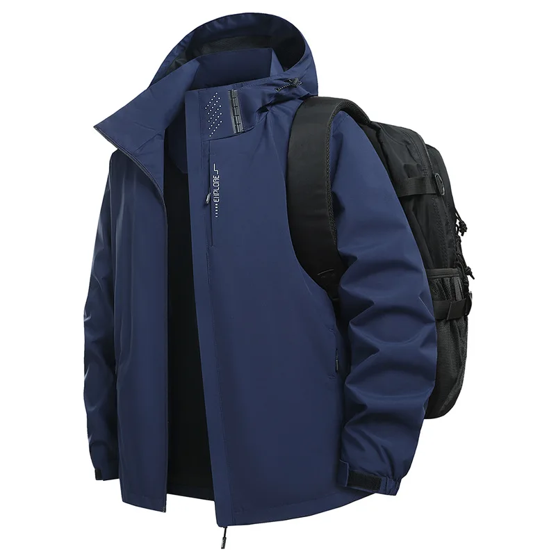 Fashionable new men's windproof and waterproof assault jacket, loose jacket, daily outdoor leisure travel mountaineering jacket
