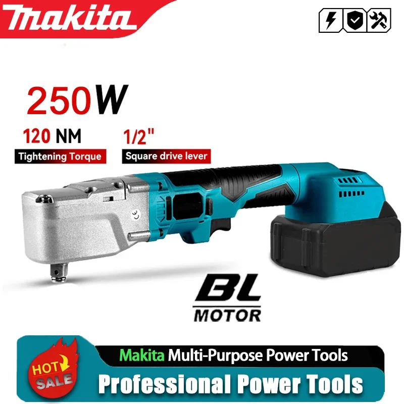 

Аккумуляторный бесщеточный гайковерт Makita 21В, 120 Нм, электрический беспроводной дрель-шуруповерт 1/2'' для снятия винтов и гаек, совместим с Milwaukee/DeWALT