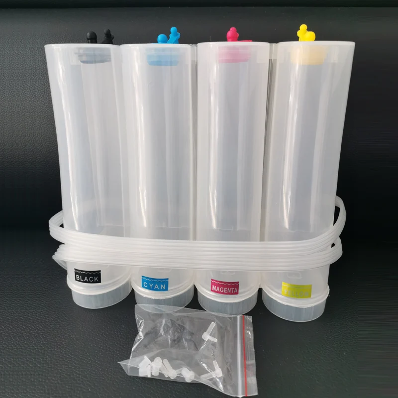 4 Color 500ml Volume Ink Tank DIY Kit Universal CISS Bottle Case For Canon HP Epson Brother Inkjet Printer