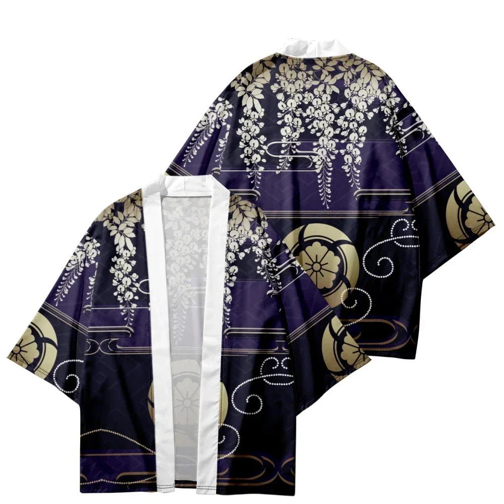 

Fashion Beach Women Haori Yukata Japanese Print Cardigan Kimono Traditional Asian Shirts Clothing 2023