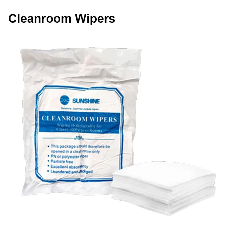 Sunshine Soft Cleanroom Tissue Wipers White Dust-free Cloth Particle Free Excellent Absorbency Phone Glass Clean Cloth Kit