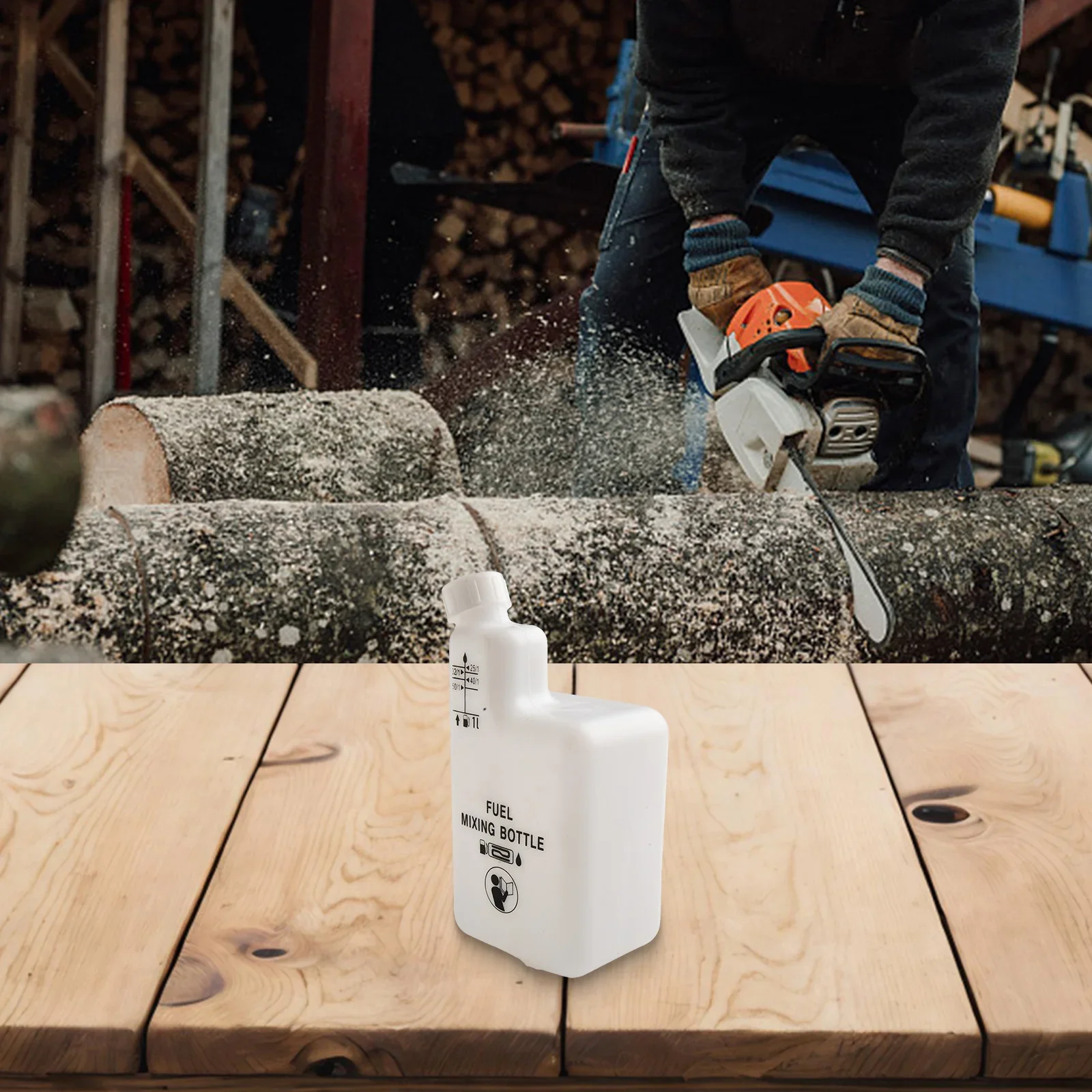 

Accurate Measurement 2-Stroke Fuel Container Compact Design Large Capacity Plastic Material Accurate Measurements