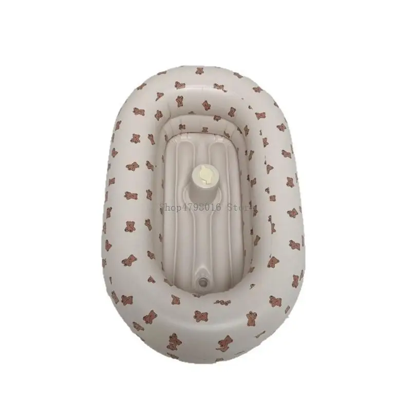 

Compact Foldable Inflatable Tub for Infant Bathing Perfect for Storage and Carry
