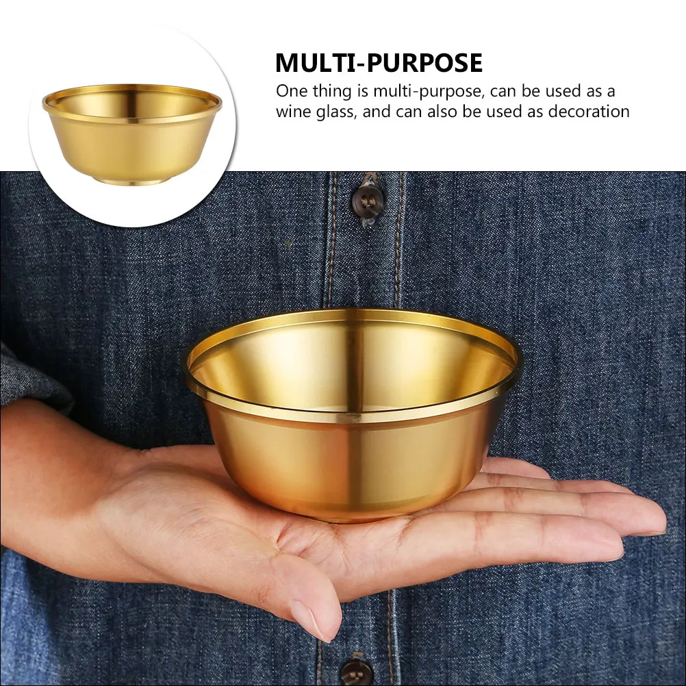 

Copper Bowl Decorative Offering Accessories Multi-function Cup Desktop Holy Wear-resistant Gifts Kitchen Barware