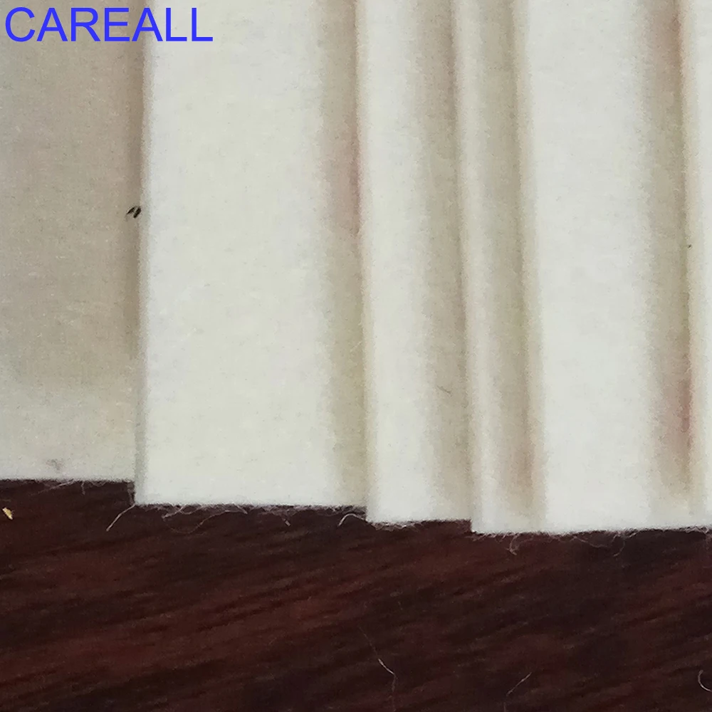 CAREALL 10pcs Spare Wool Felt Cloth for 10cm Vinyl Film Squeegee Car Wrap PPF Scraper Edge Protector Carbon Window Tint Tool