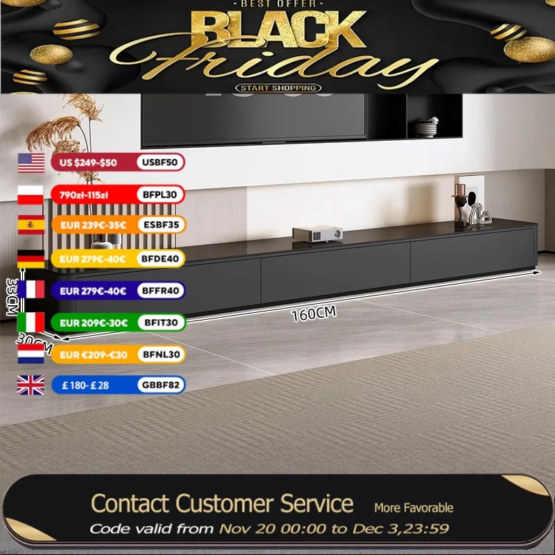 

Black Modren Tv Cabinet Luxury Design European Bedroom Living Room Tv Stand Display Designer Tv Kast Meubels Furniture Home