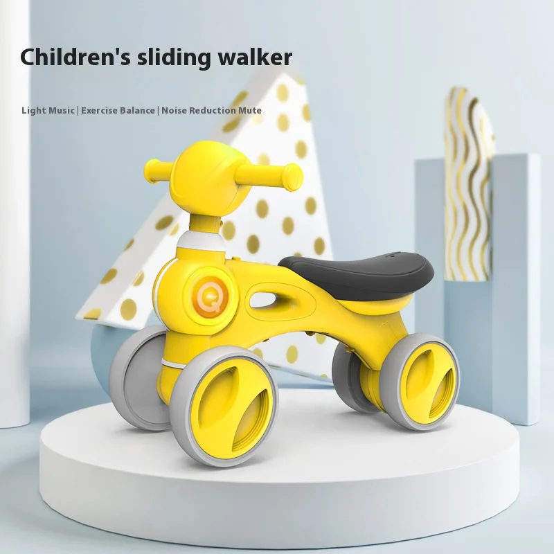 Children\'s Walking Bike Indoor Baby Sensory Training Sliding Car with Lights Music Balance Twisting Walking Scooter Toys for Kid