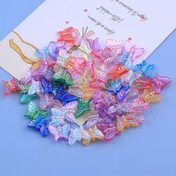 50/100Pcs Acrylic Butterfly AB Color Charms Beads Loose Spacer Beads Bracelet Necklace For DIY Jewelry Making Finding Accessorie