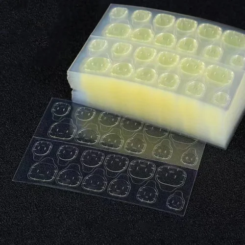 Imagen 2 del producto 24/240 Uds pegamento de doble cara pegatinas para uñas adhesivo prensado gelatina puntas de uñas postizas transparente impermeable pegatinas de pegamento para uñas postizas