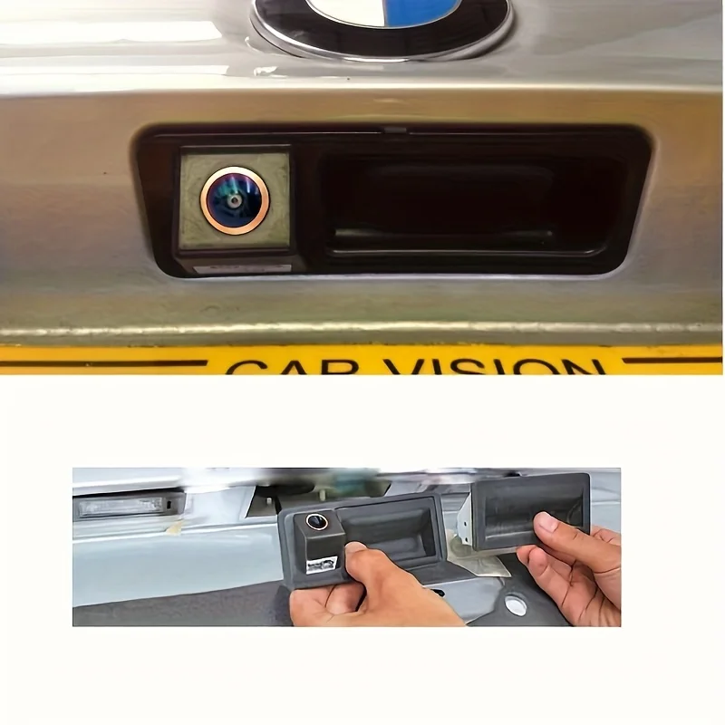 

Резервная камера заднего вида с ручкой багажника BMW для X1 X3 E39 E53 E82 E88 и других объективов «рыбий глаз» AHD с ночным видением Starlight