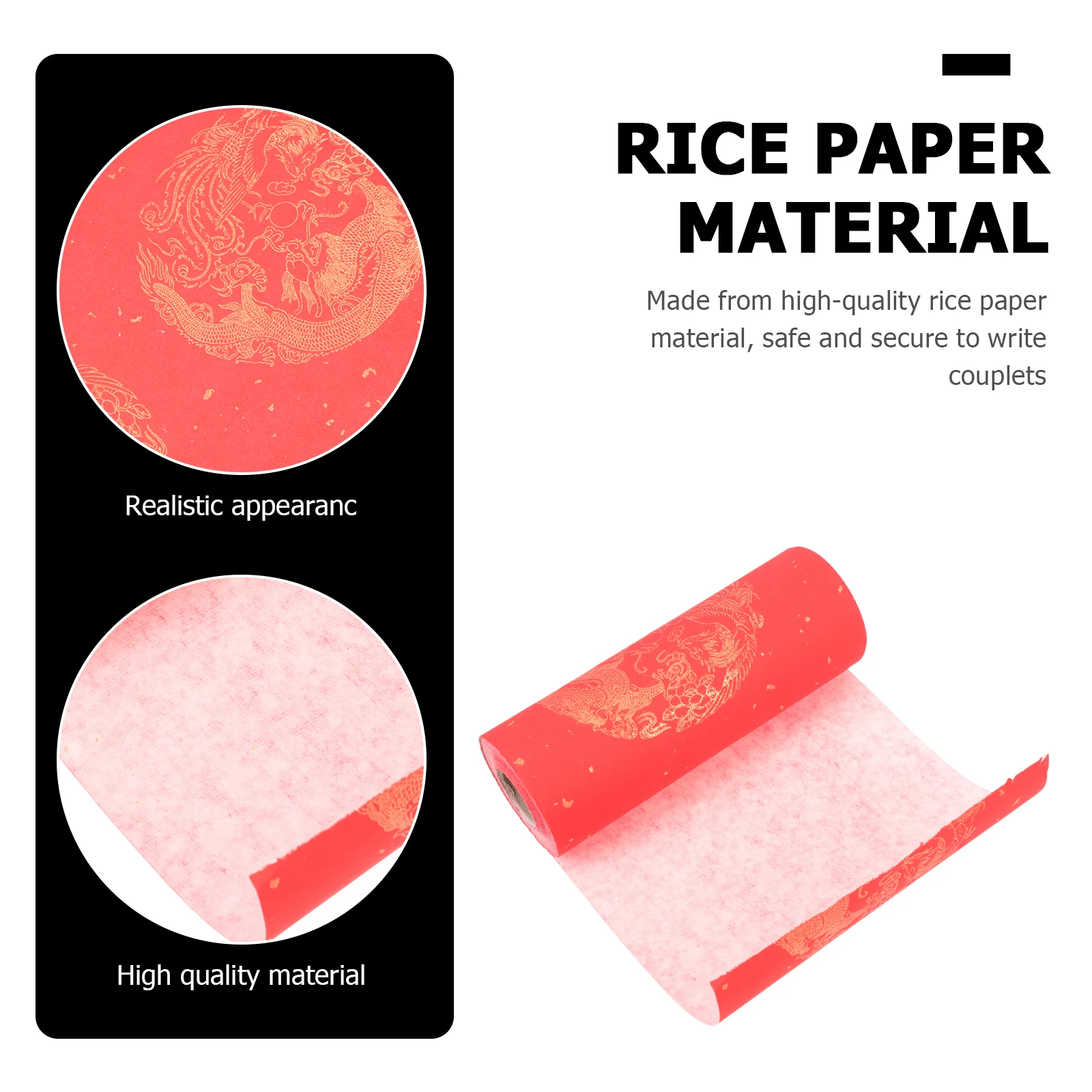 

Couplet Paper Chinese Wishing China Calligraphy Bronzing Xuan Rice Scroll New Year Small Huichun Practice