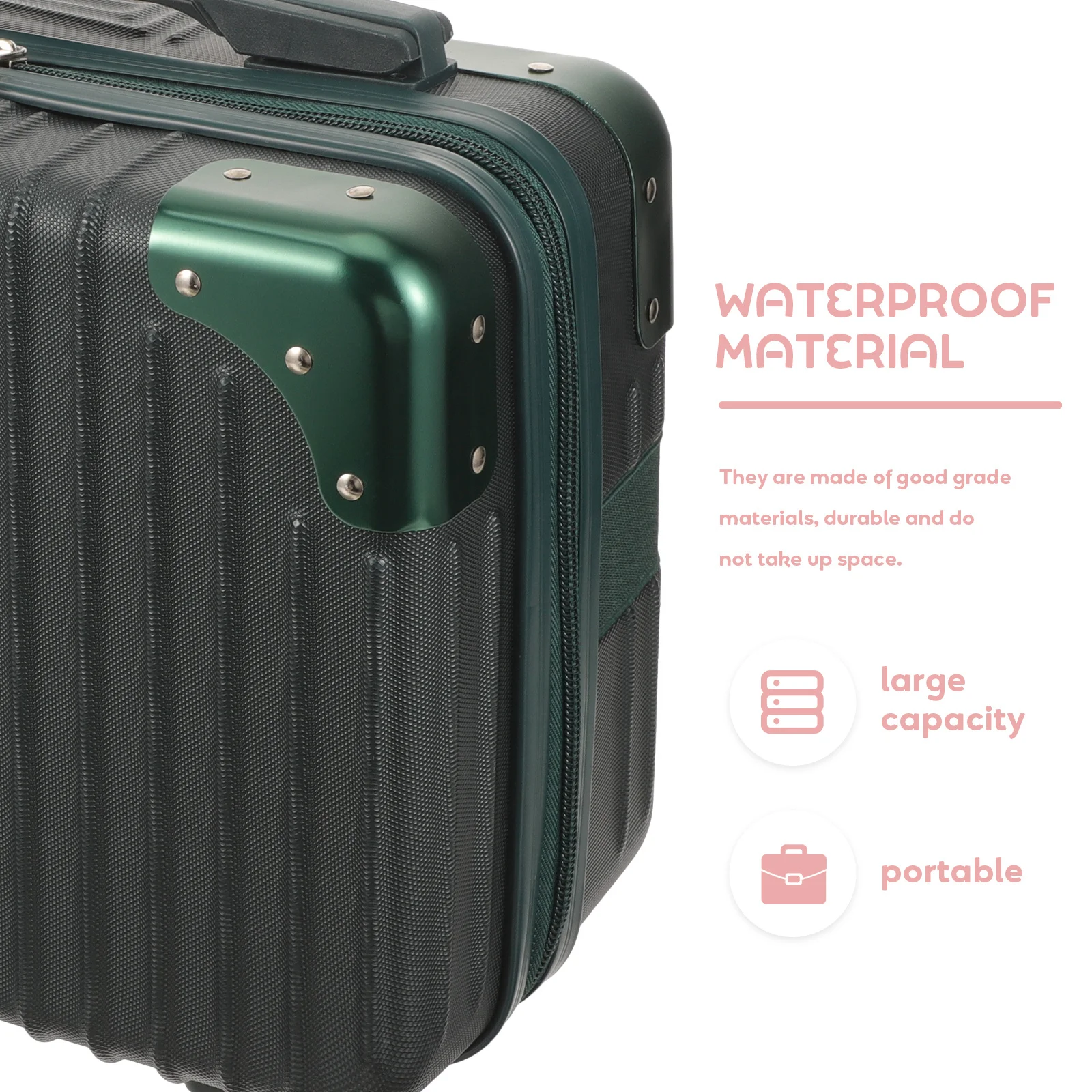 

Travel 14-Inch Makeup Storage Case Portable Toiletries Container Anti-Scratching Durable Suitcase 14-Inch Suitcase