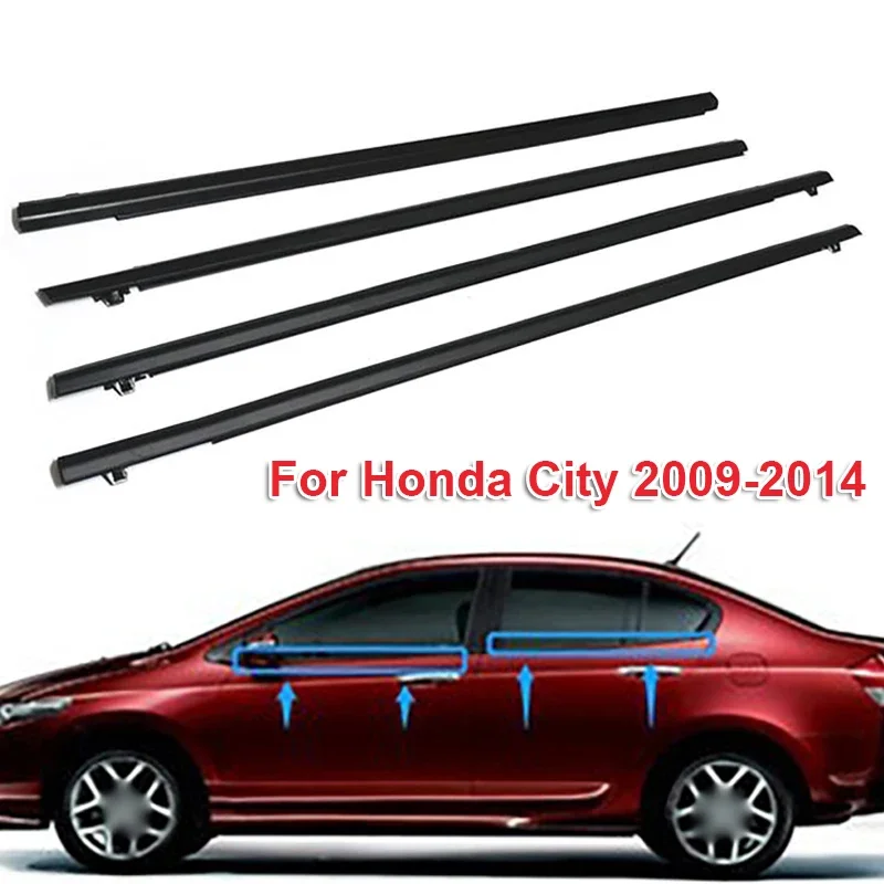 

4 шт., отделка для автомобильных окон Honda City 2009-2014