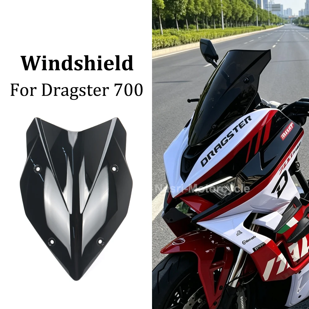 Motorrad-PC-Windabweiser Verkleidungskit Frontscheibe Windschutzscheibe für Italjet Dragster 700