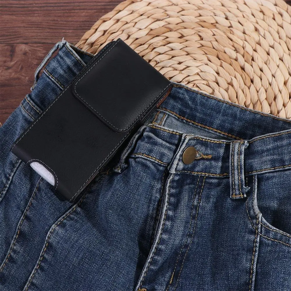 

Multifunctional Smartphone Camping Bum Bag Wallet Pouch Phone Belt Hanging Pouch Leather Phone Case Waist Pack Phone Waist Bag