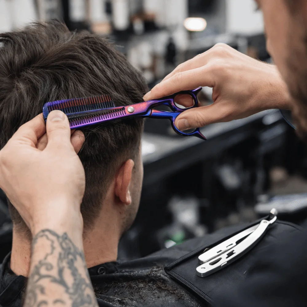 

Kit 6 Inch Haircutting Kit Thinning Tool Cutting Tool Hair Clippers Vibrant colors Styling Tool Haircut Shears Professional Use