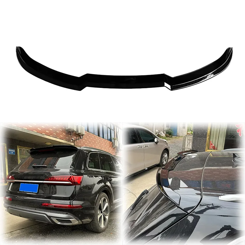 

216 To 2024 For Audi Q7 SQ7 S Line Rear Roof Spoiler Wing Lip Cover High Quality ABS Glossy Black Body Kit Car Accessories