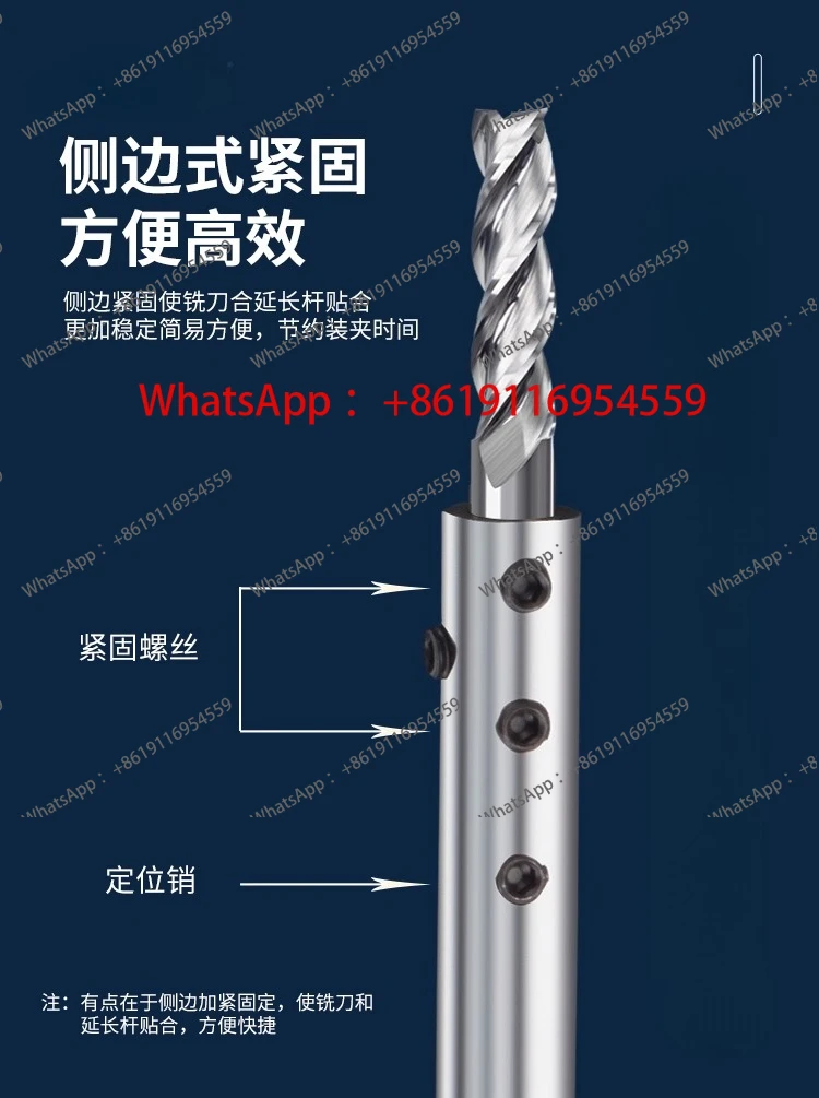 

Инструмент для числового управления Прецизионный удлинитель с боковой фиксацией Сейсмическое глубокое отверстие небольшого диаметра с прямым хвостовиком C8C10C12