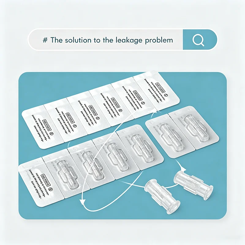 Wholesale Disposable 100Pcs/Box Luer Syringe Connector Transfer Medical Grade Dual Luer Adapter  For Beauty Clinic Supplies