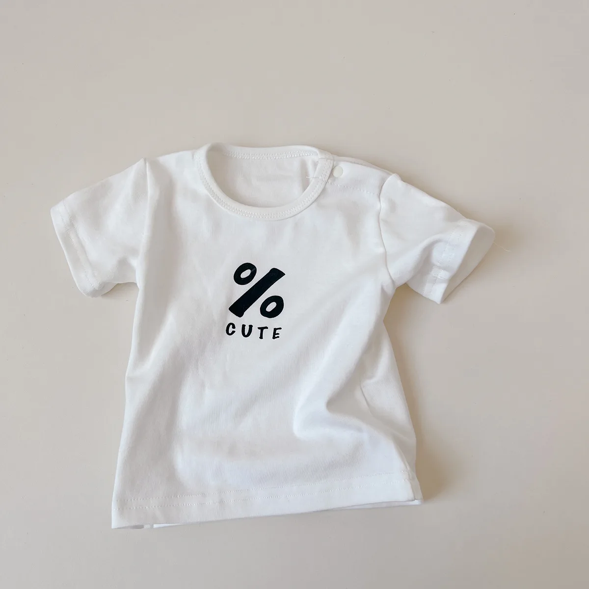 T-Shirt à Manches Courtes Rayées pour Nouveau-né Fille et Garçon, Salopette Unie, Décontracté, en Coton, avec Lettres Imprimées, Été
