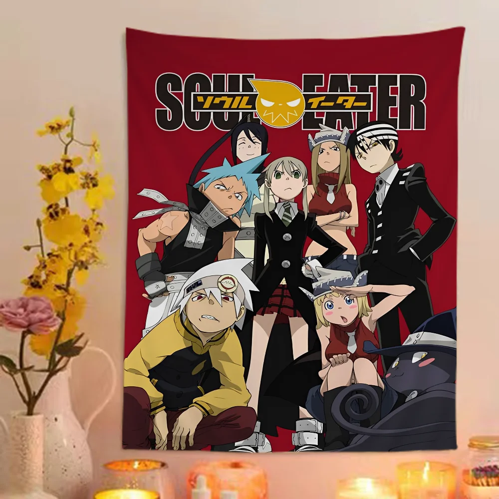 Anime Soul Eater Hanging Bohemian Tapestry Bohemian Wall Tapestries Mandala Kawaii Room Decor