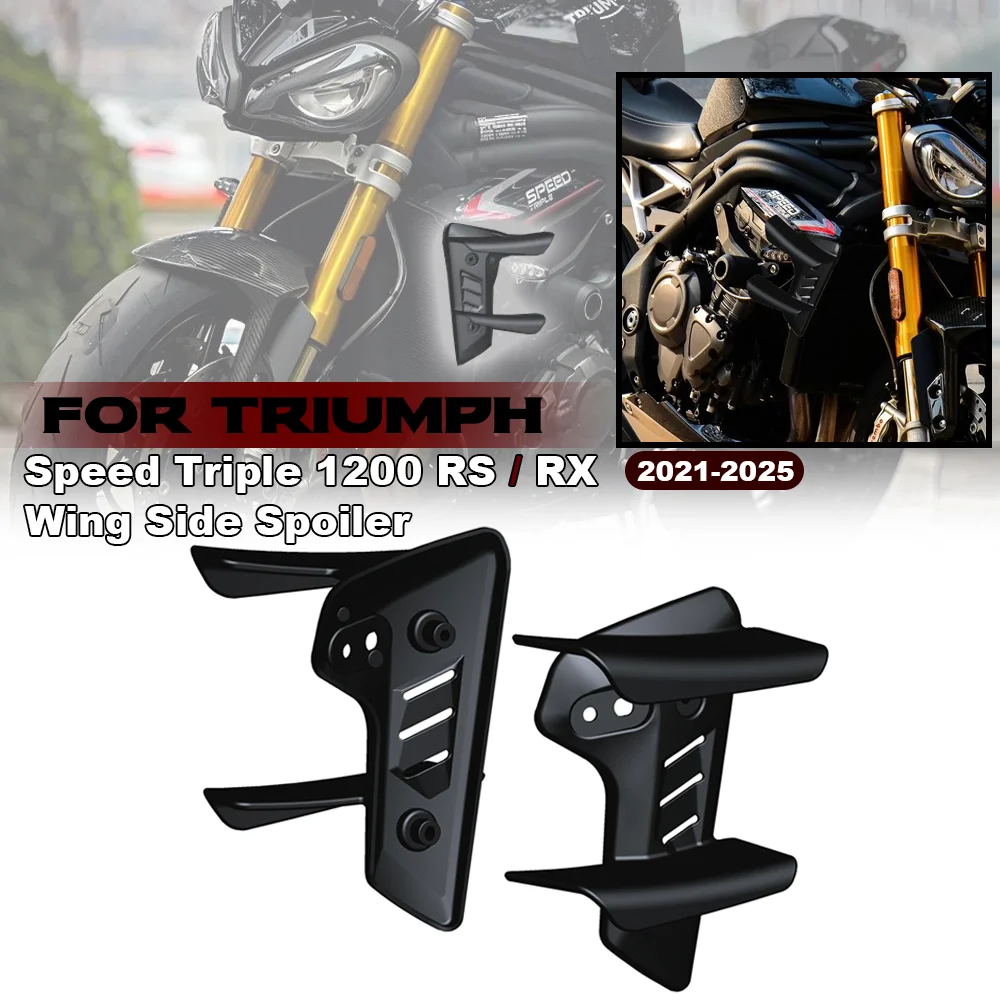 

For Triumph Speed Triple 1200 RS/RX Motorcycle Spoiler Side Fairing Aerodynamic Winglet 1200RS 2021-2025 Fixed Wing Side Spoiler