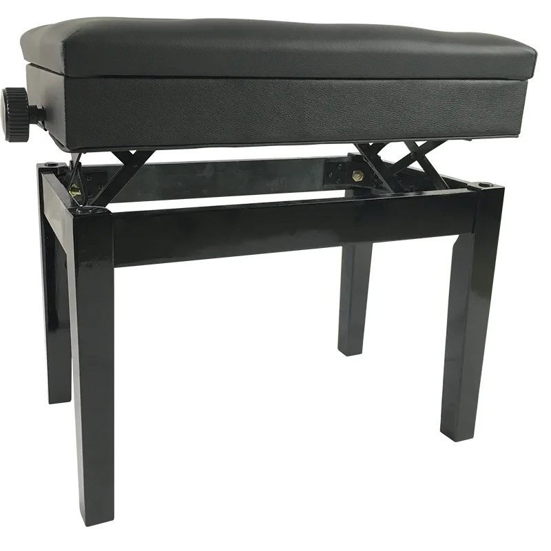 Household single lift with bookcase spray paint piano stool, adjustable height wooden keyboard stool