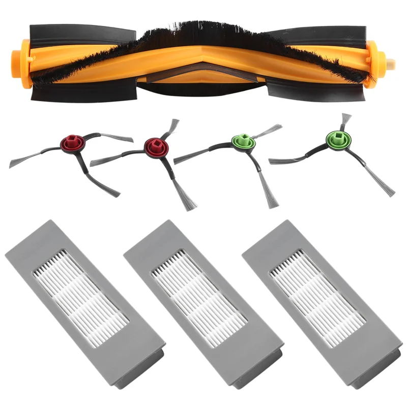 ABKR-قطع غيار لـ Ecovacs Deebot OZMO 920/950/T5/T8/T8 AIVI/ N8 Pro + مكنسة كهربائية روبوتية فرش فلتر Hepa