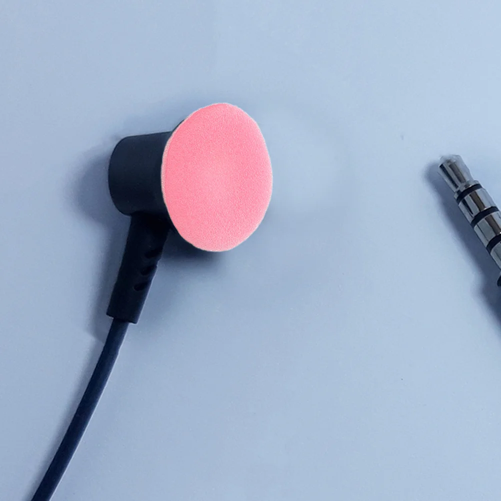 

100Pcs Earbud Headphone Ear Pads Soft Sponge Covers Replacement Cushion Noise Isolation Earphone Earbud Protector Pink