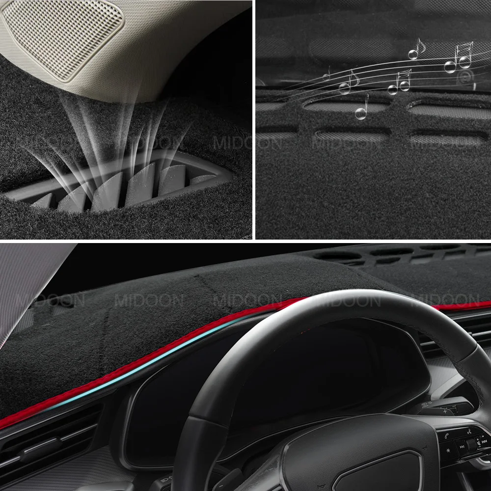 MIDOON Car Dashboard Cover For Toyota Corolla 2007-2013 Dash Mat Sun Shade Anti-UV Carpets Car Accessories