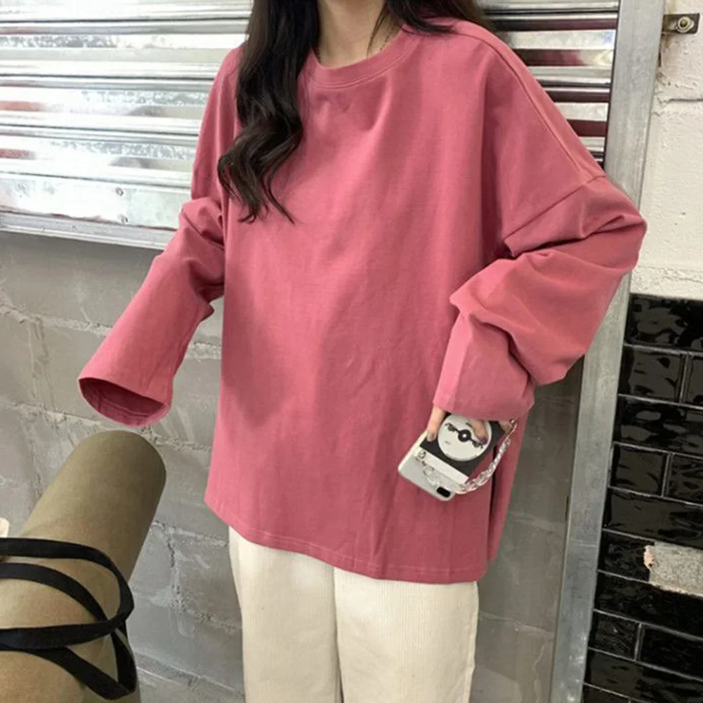

Casual Womens Long Sleeve Home Wear Polyester Fabric Regular Length Round Neck Design Suitable For All Seasons