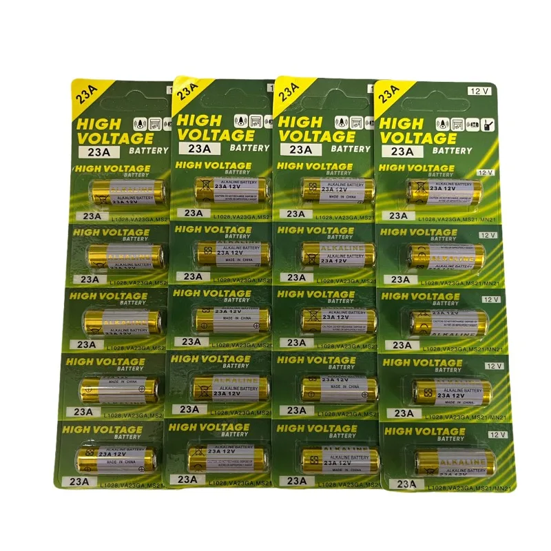 12V 23A Battery for Doorbell Remote Control Electric Toys A23 Alkaline Battery Pack 23GA A23S E23A EL12 MN21 V23GA GP23A LRV08 - view 3