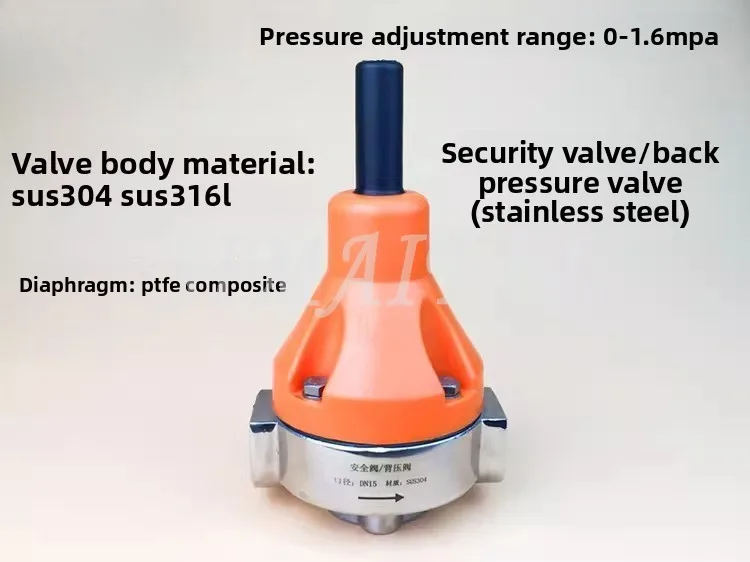 

Клапан обратного давления с внутренней проволокой DN15/20/25, нержавеющая сталь 304/316, предохранительный клапан дозирующего насоса, обратный клапан сброса давления