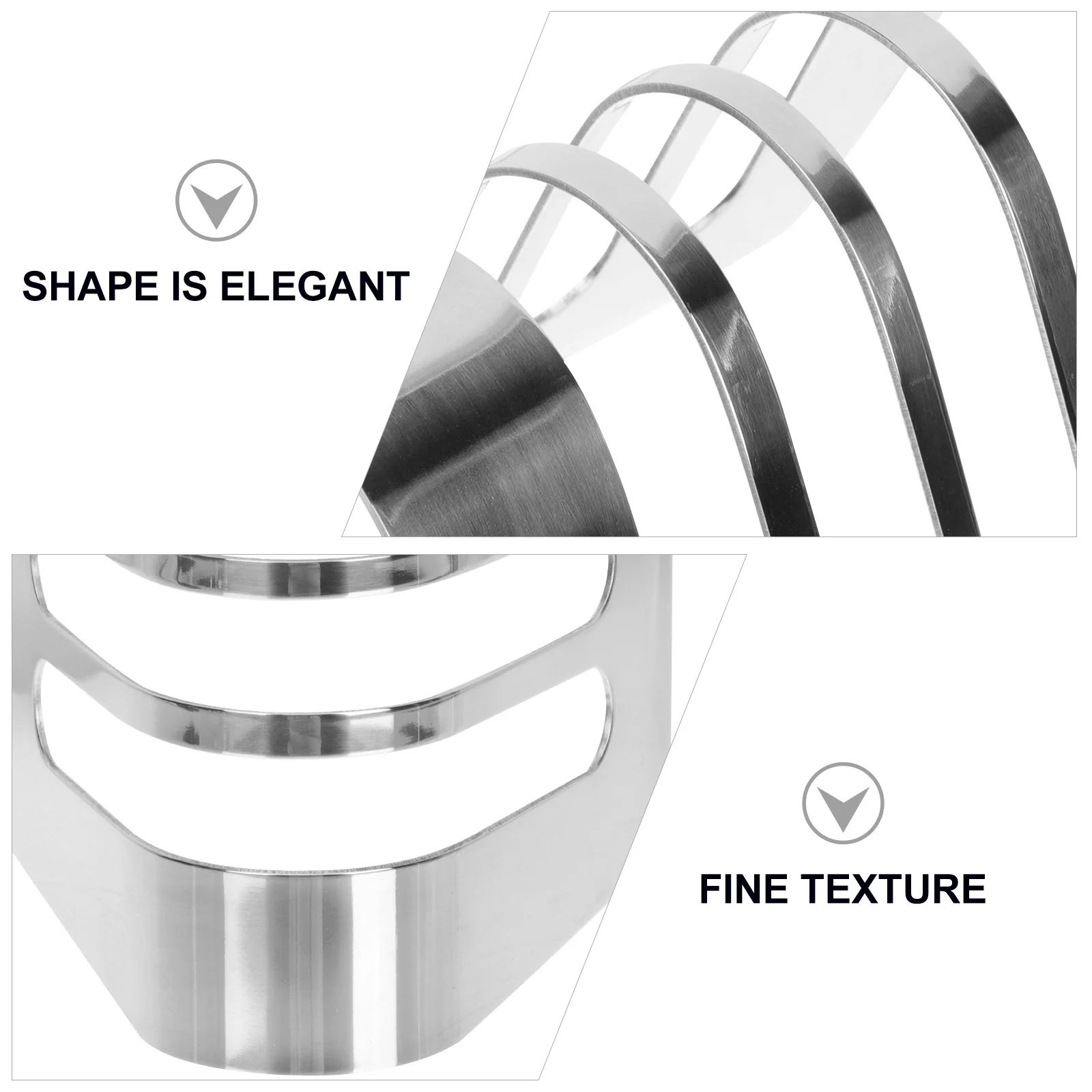 

Tableware Bread Rack Basket for Countertop Stainless Steel Bakers Display Stand