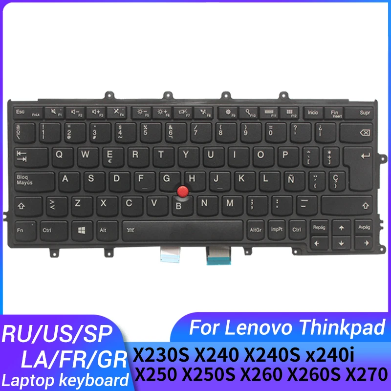 

NEW For Lenovo ThinkPad X230S X240 X240S x240i X250 X250S X260 X260S X270 US/Spanish/Latin/French AZERTY/German laptop keyboard