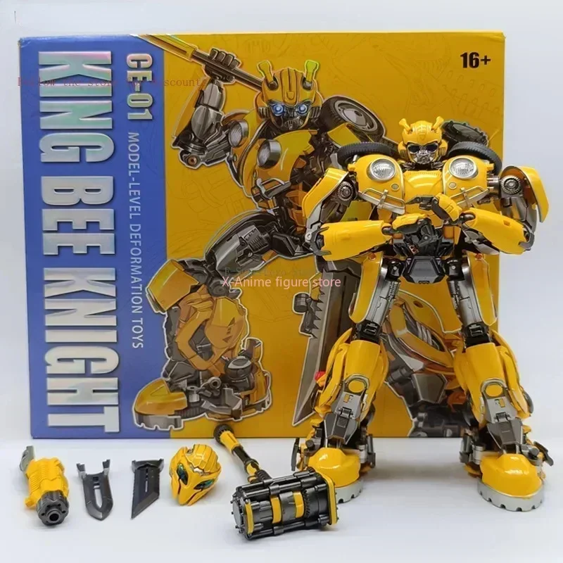 Auf Lager Transformiertes Spielzeug Meisterwerk CE01 King Bee Knight Vergrößertes Legierungsteil Käfer Modell Actionfigur Roboter Junge Geschenk Autobot