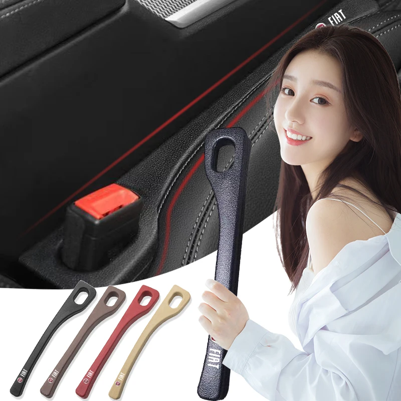 Car Seat Gap Filler Side Seam Plug Strip Leak-proof Filling Strip Emblem For Fiat 500 Punto Stilo Ducato Palio Bravo Doblo Panda